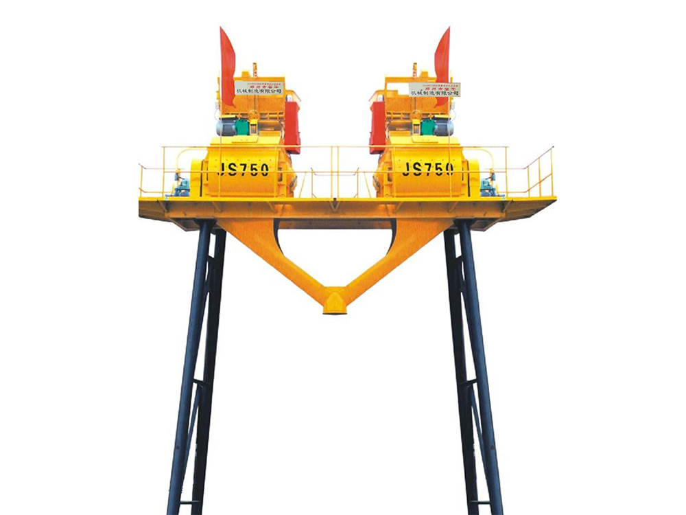 JS750型雙連體混凝土攪拌機(jī)