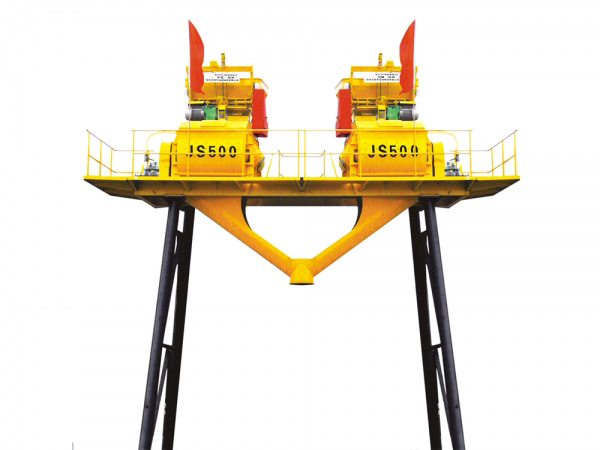 JS500雙連體混凝土攪拌機(jī)